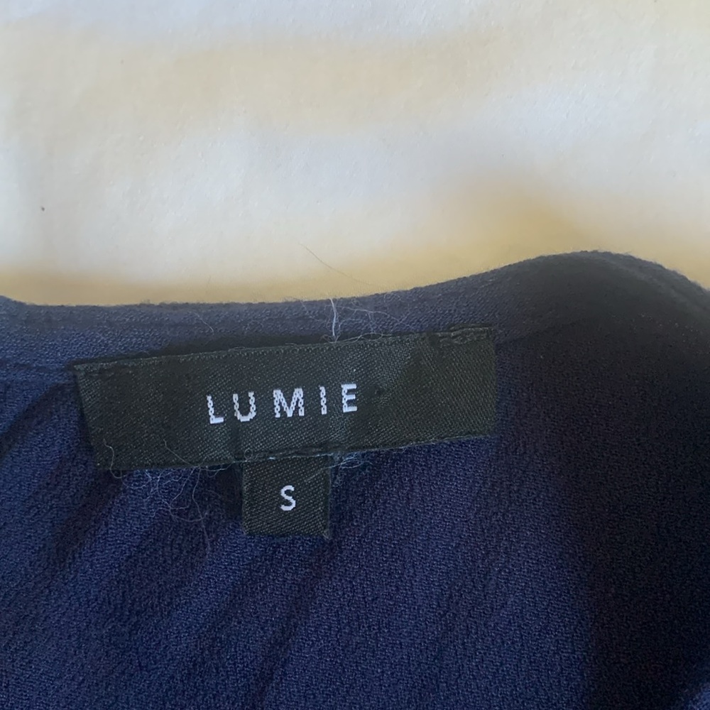 Lumie Long Sleeve Navy Top View 5